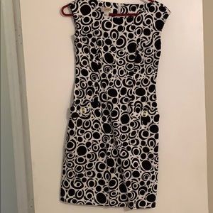 Talbot’s size 4 black and white dress